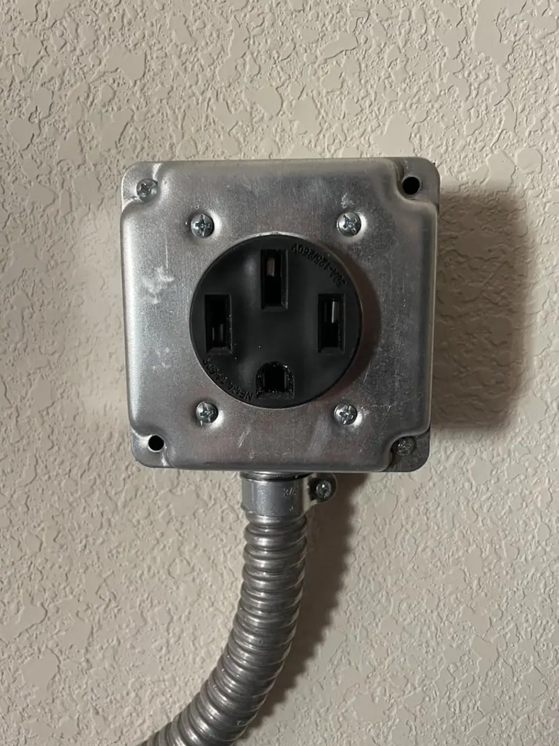 NEMA 14-50 outlet installed for Smart Home Electrical in Greenacres